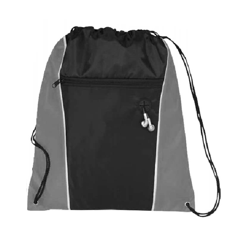 travelXOXO Funnel Drawstring Bag-Grey
