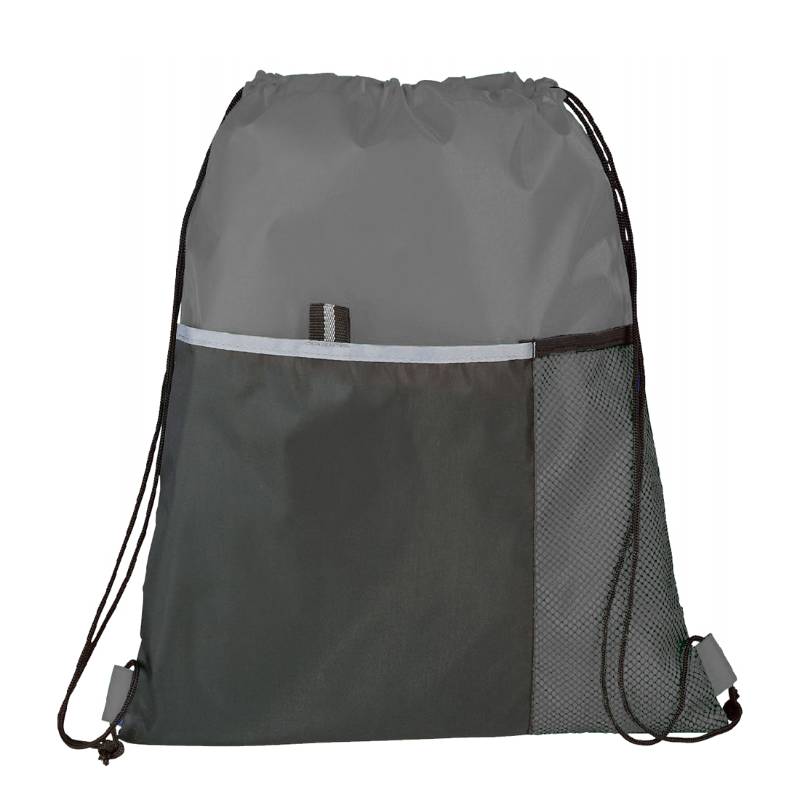 travelXOXO Free Throw Drawstring Bag-Grey