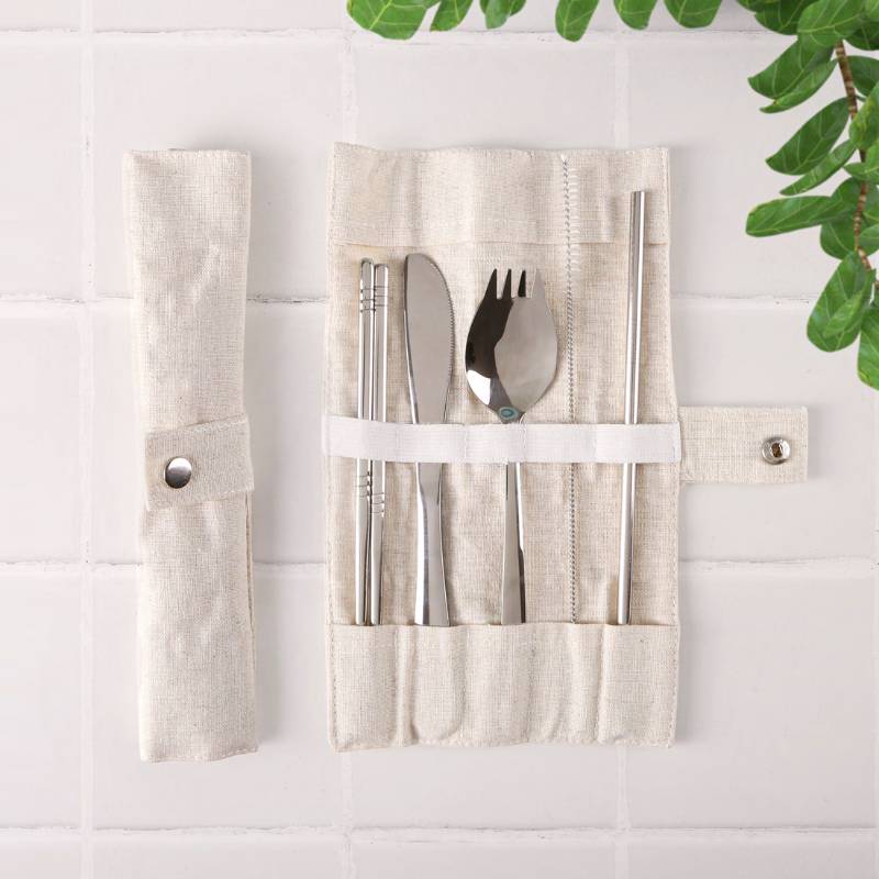 SOIL Reuseable Steel Cutlery Set With Pouch