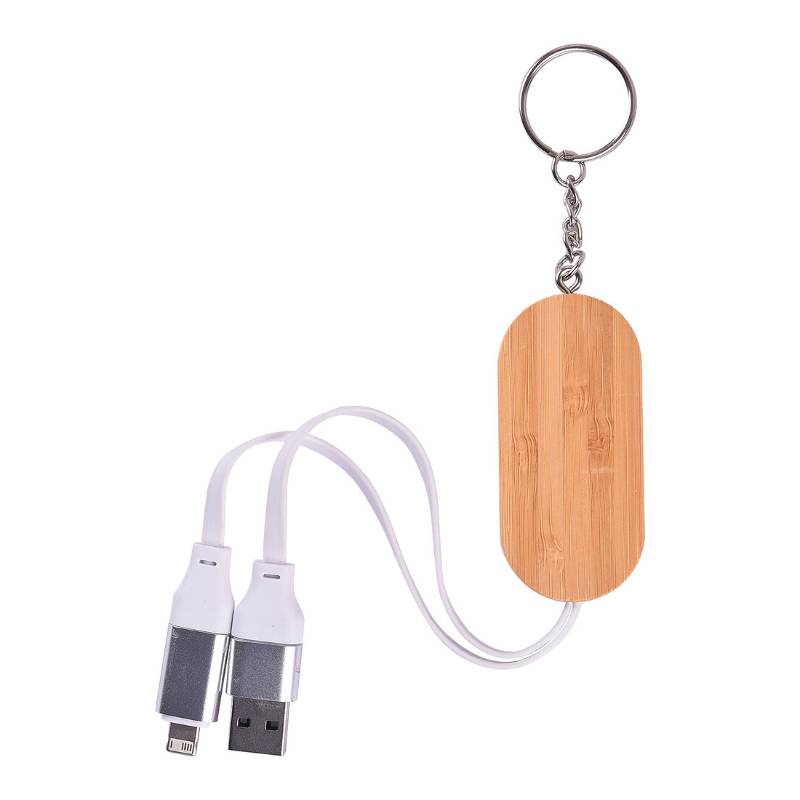 Urban Gear Jiggle 3 In 1 Cable With Stress Reliever - Bamboo