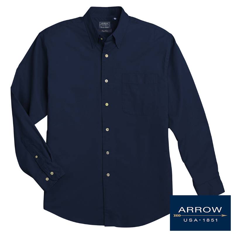 Arrow Men's Full Sleeve Formal Shirt - Navy Blue