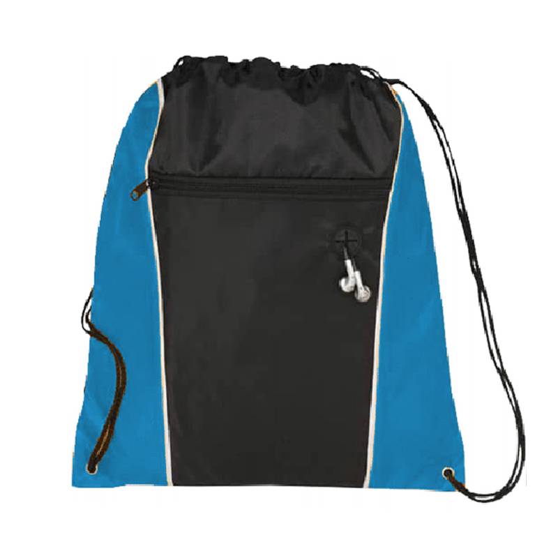 travelXOXO Funnel Drawstring Bag-Blue