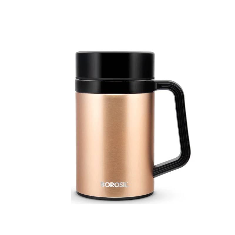 Borosil Easygo Insulated Mug,Double Vacuum Insulated Travel Coffee Mug