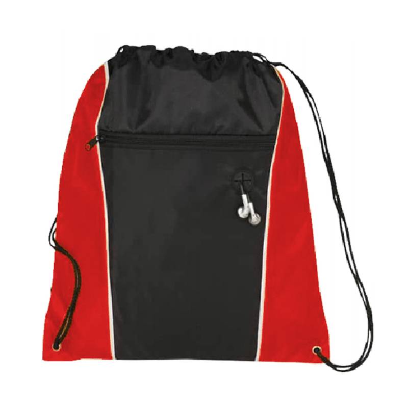 travelXOXO Funnel Drawstring Bag-Red