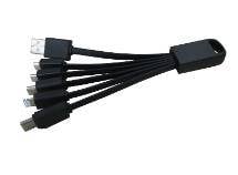 Universal 5 IN 1 Multi USB Connector - Black