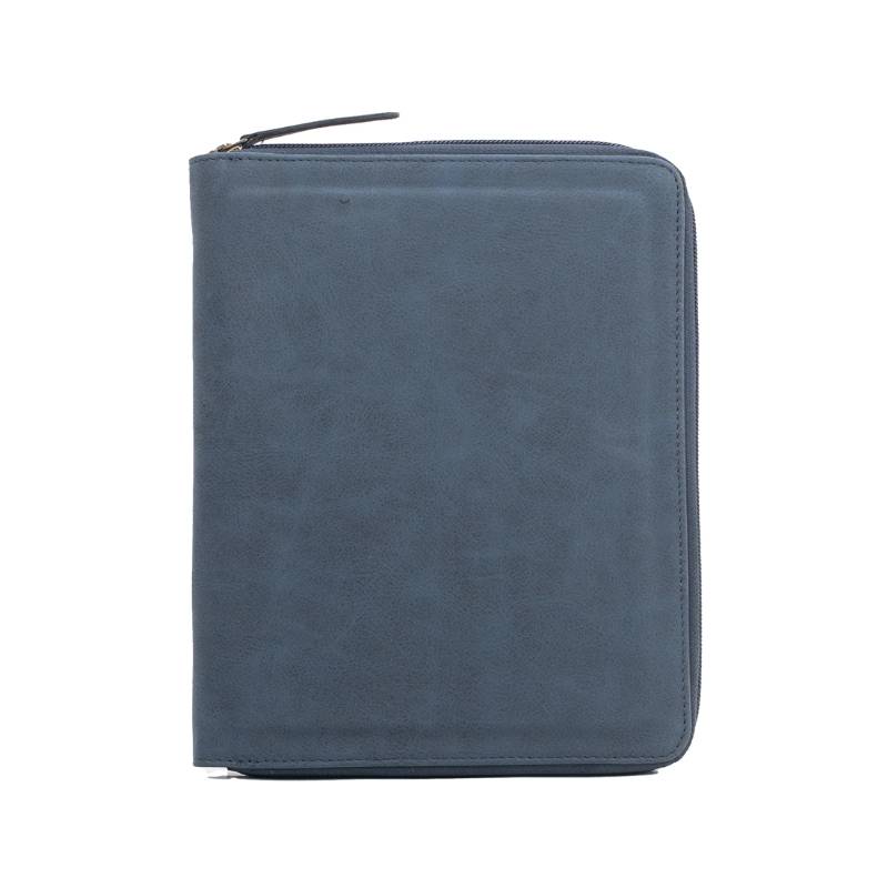 Oblique Slikk Work Folio - Suede Navy