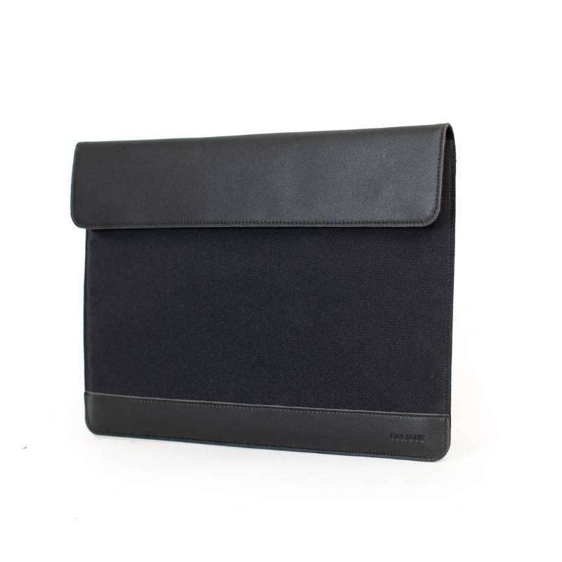 Oblique Lapido Laptop Sleeve - Black With Black
