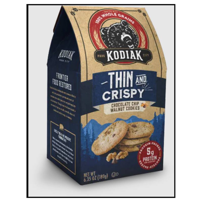 Kodiak Thin & Crispy Chocolate Chip Walnut Cookies with 5g Protein