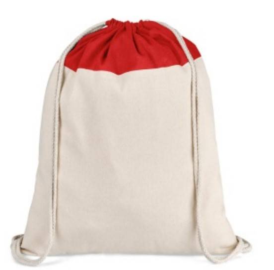 SOIL Duo Tone Canvas Drawstring Backpack