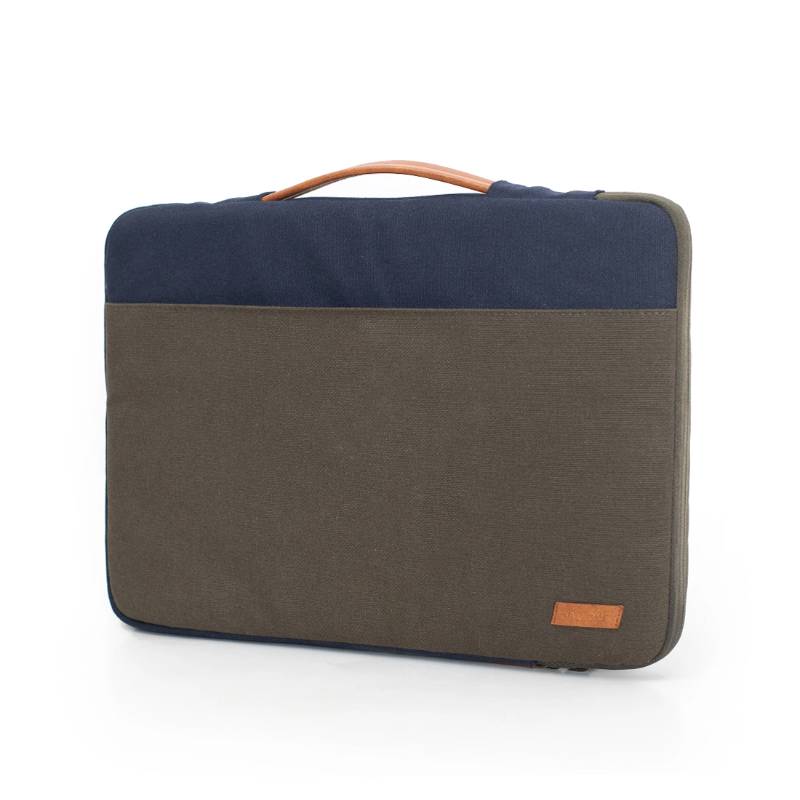 Oblique Skittles Laptop Sleeve - Olive/Navy