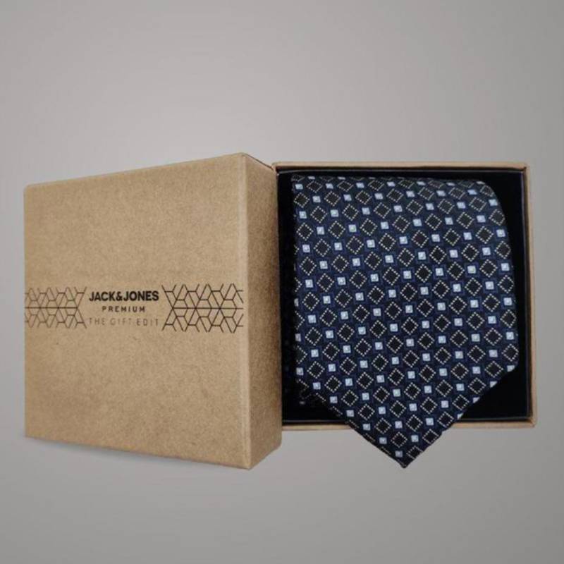 Jack & Jones Steve Tie - Navy Blue-Black