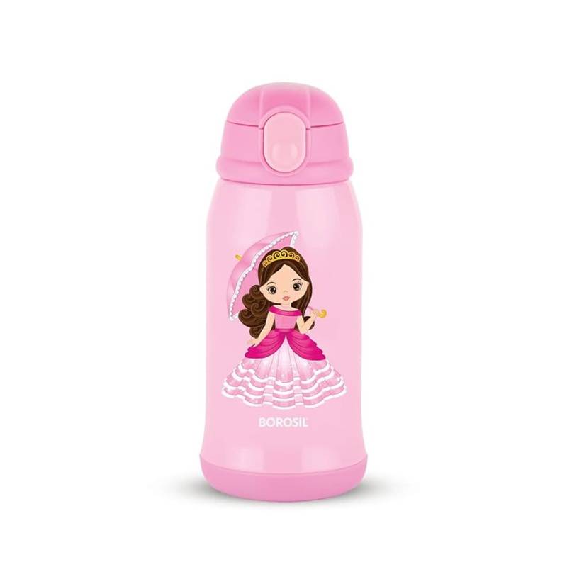 Borosil Superhero 500 ml Stainless Steel Kids Sipper Water Bottle