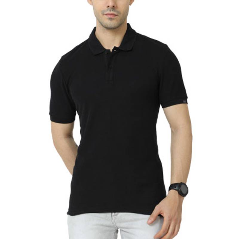 M & S Men's Polo T-Shirt - Black
