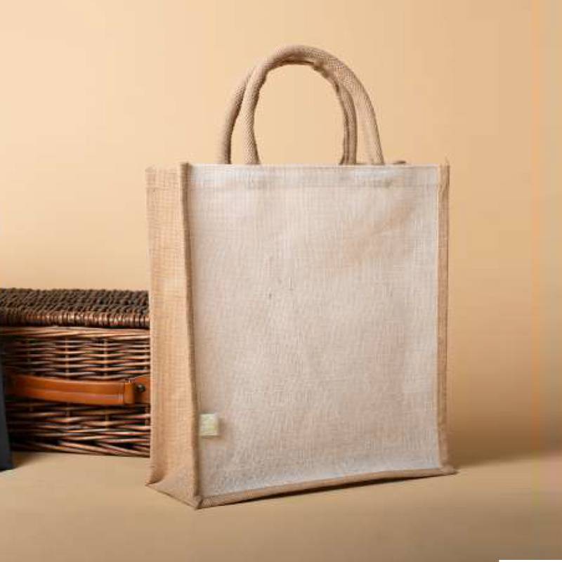 Oblique Oak - Jute Bag  - Brown