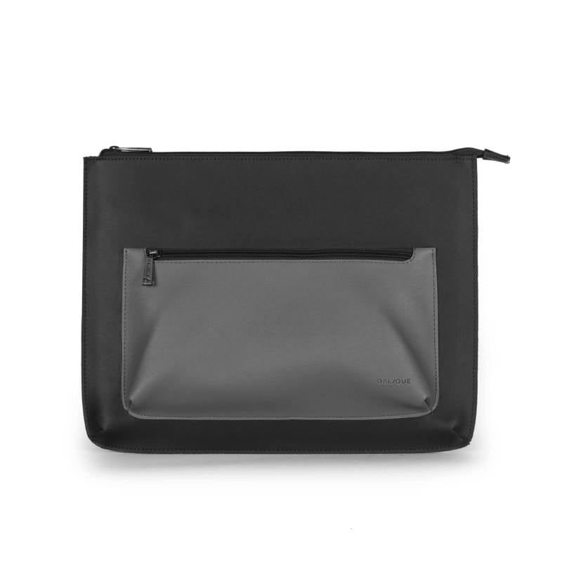 Oblique Fererro Laptop Sleeve - Black/Grey