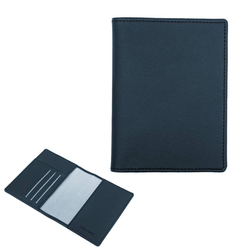 Oblique Tripp Passport Case - Navy