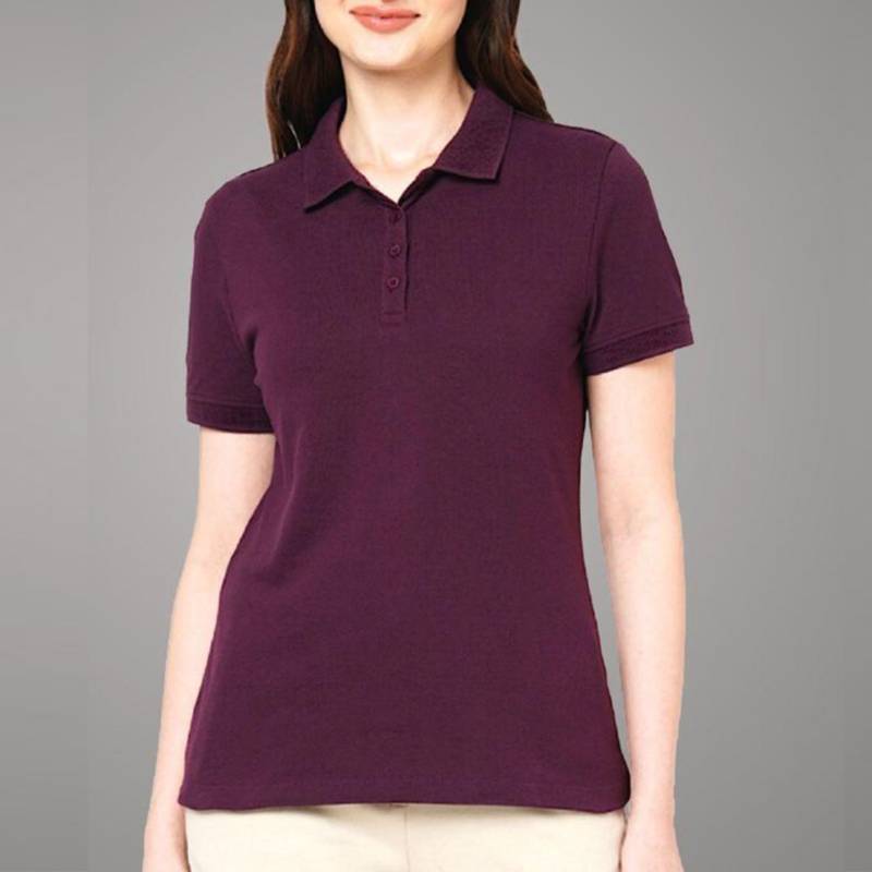 Jack & Jones Veromoda Jacquard Polo T-Shirt - Wine