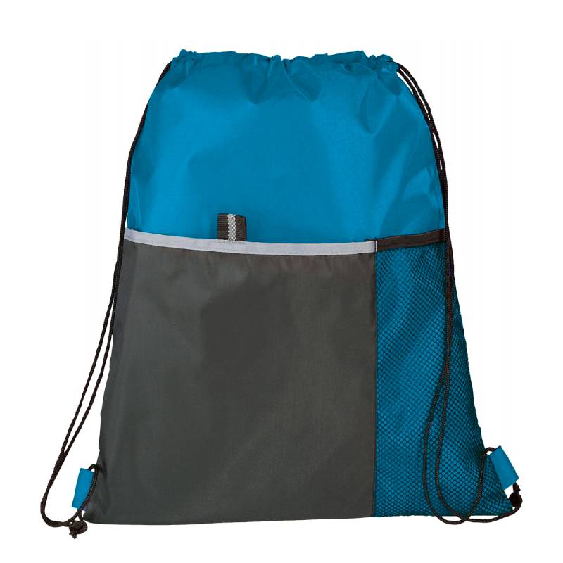 travelXOXO Free Throw Drawstring Bag-Blue