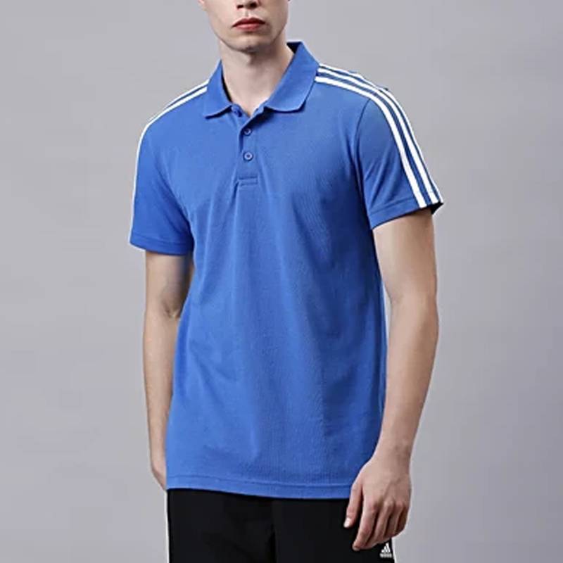 Adidas Poly Cotton Polo T-Shirt - JI9650 - BRoyal