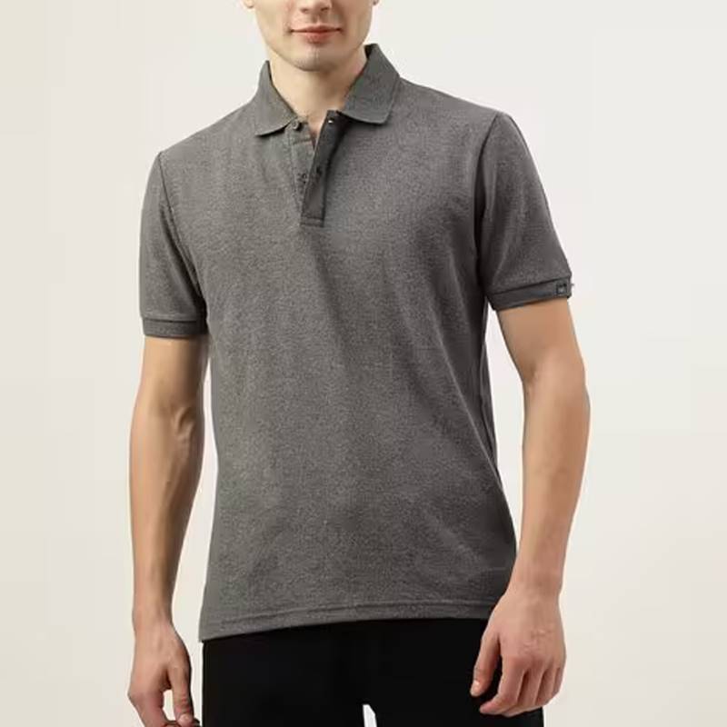 M & S Men's Polo T-Shirt - Grey