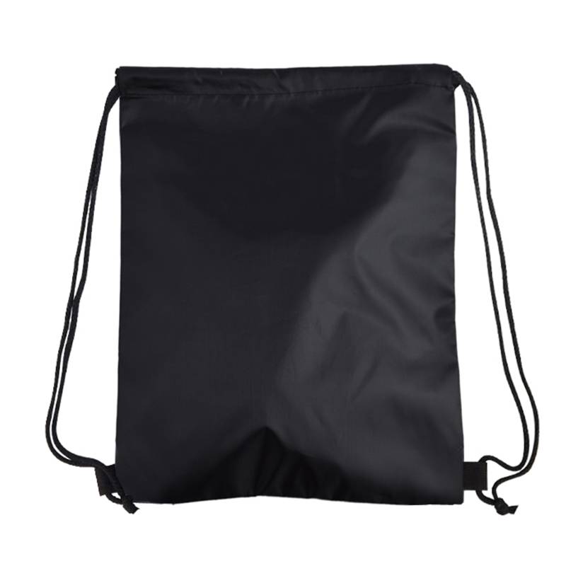 travelXOXO Plain Drawstring Bag - Black