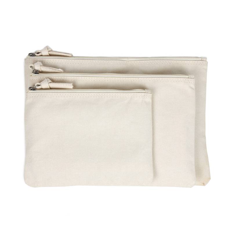 SOIL Earthtone Canvas Pouch Set of 3