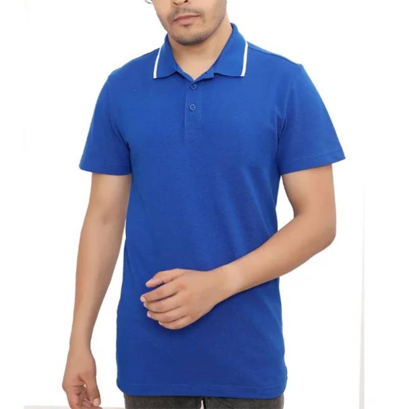 Adidas 100% Cotton Tipping Polo T-Shirt - IX3311-CRoyal
