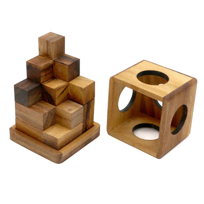 SOIL Soma Cube Wooden Puzzle