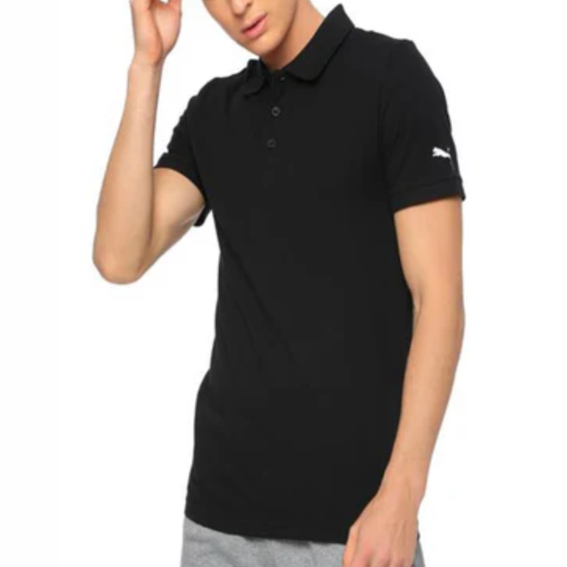 PUMA Unisex Polo T-Shirt - Black