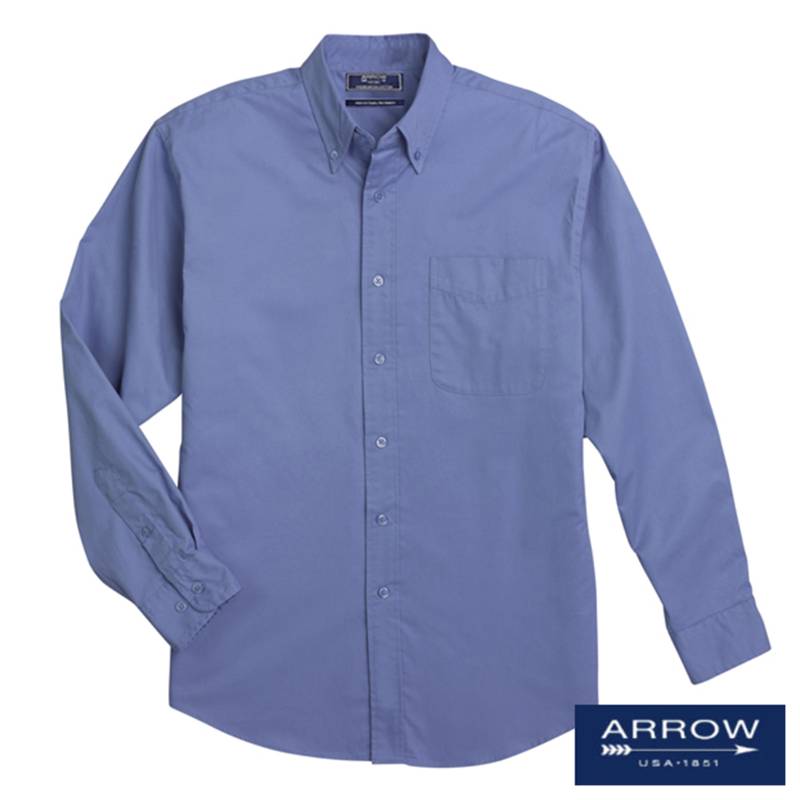 Arrow Men's Full Sleeve Formal Shirt - Dark Blue
