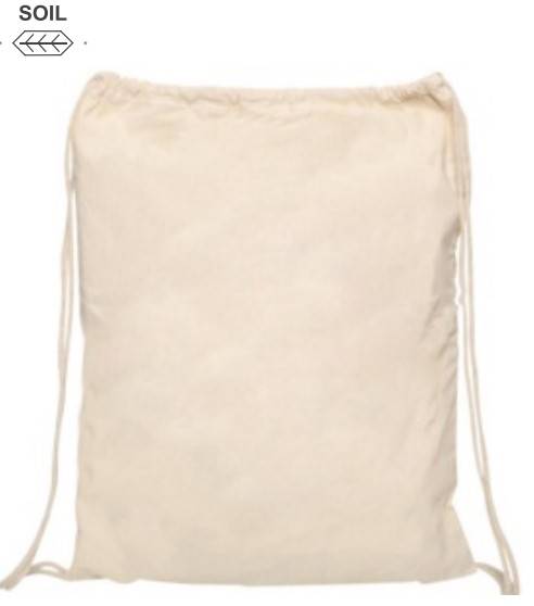 SOIL Canvas Drawstring Cinch Pack