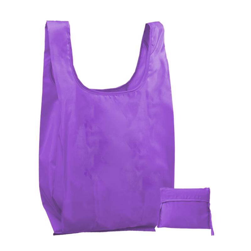 travelXOXO NYLON Reusable Grocery Shopping Bag-Purple