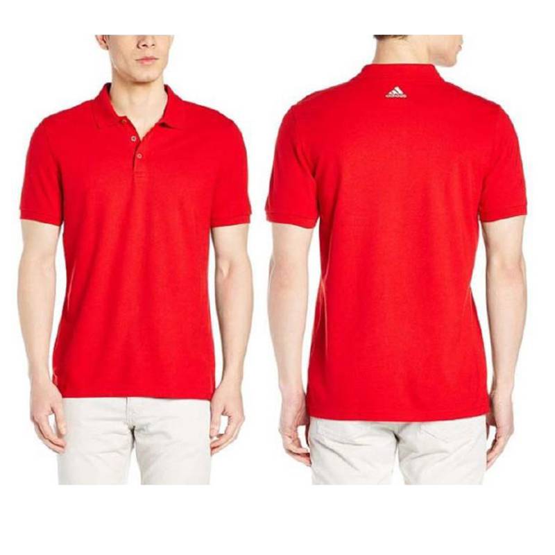 Adidas Poly Cotton Polo T-Shirt BS0677 - Red