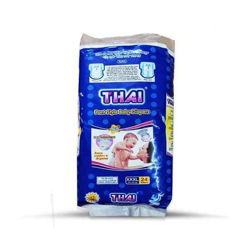 Thai Pant Style Baby Diapers XXXL (20-30kg) - 24 pcs