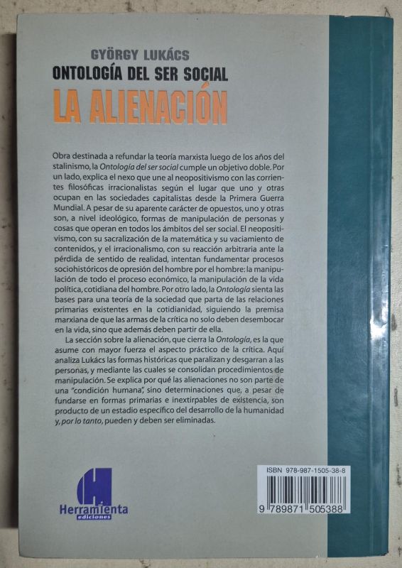 Ontología del ser social: La alienación