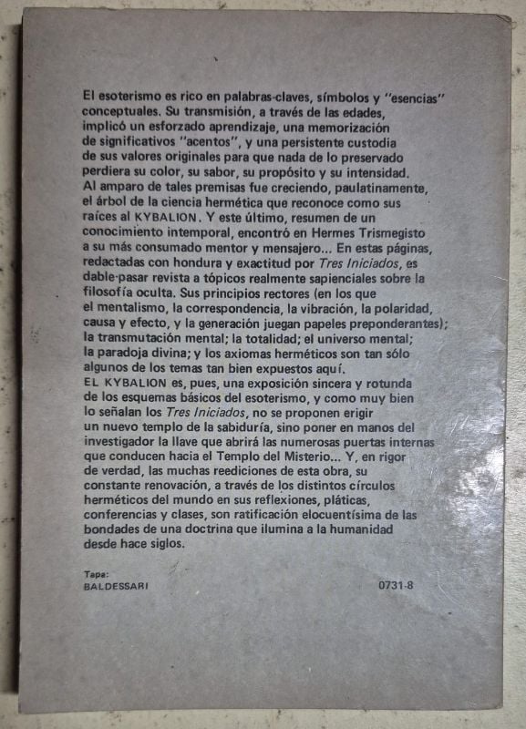 El kybalion filosofía hermética del Antiguo Egipto y Grecia