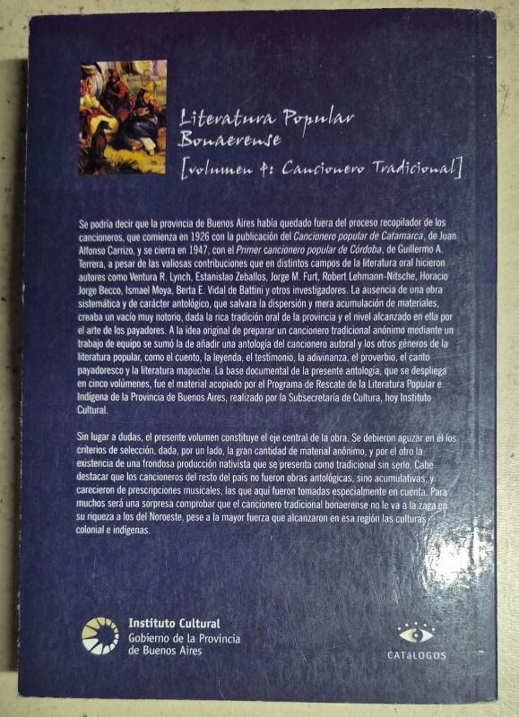 Literatura popular bonaerense Vol. 4