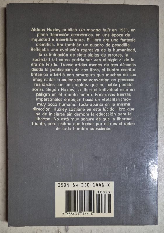 Nueva visita a un mundo feliz
