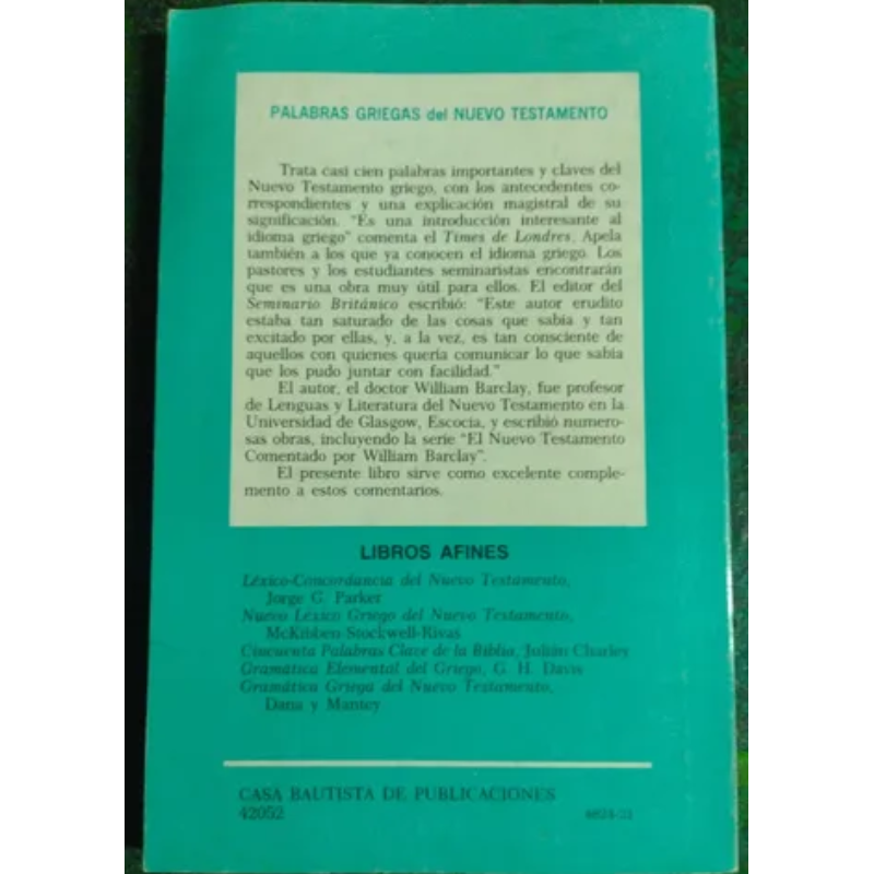 Palabras Griegas Del Nuevo Testamento