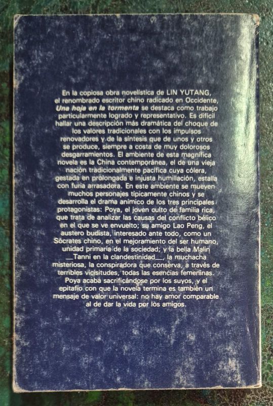 Una hoja en la tormenta