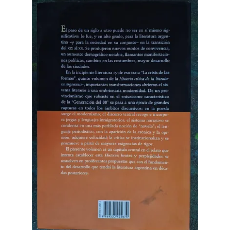 Historia Crítica De La Literatura Argentina