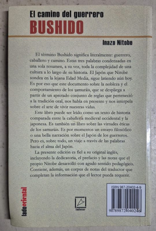 El camino del guerrero bushido