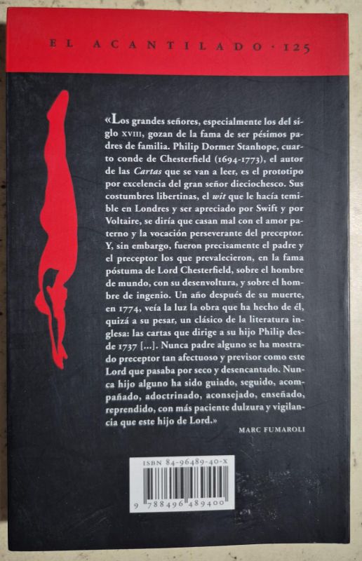 Lord Chesterfield Cartas a su hijo