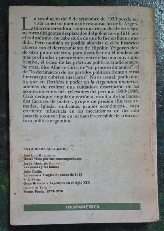 Partidos y poder en la argentina moderna 1930 - 1946