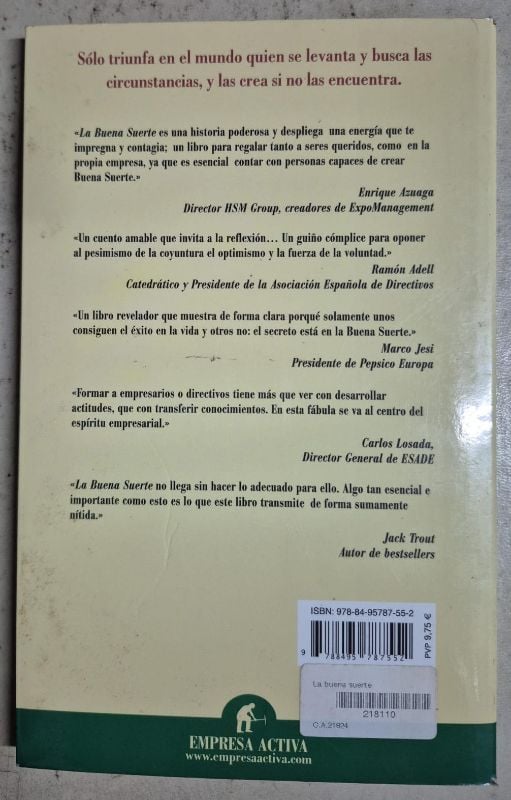 La buena suerte claves de la posperidad