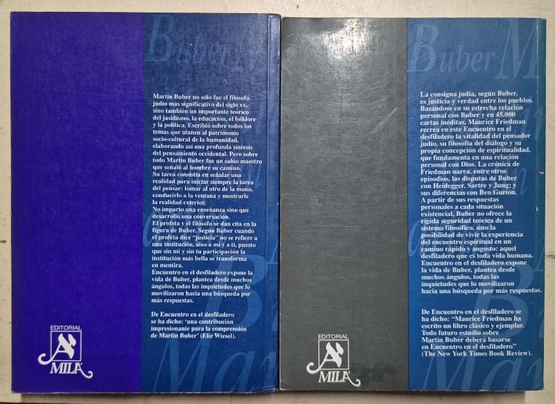 Martin Buber Encuentro en el desfiladero 2 tomos
