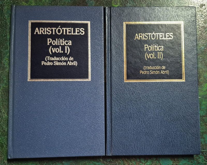 Aristóteles Política 2 tomos