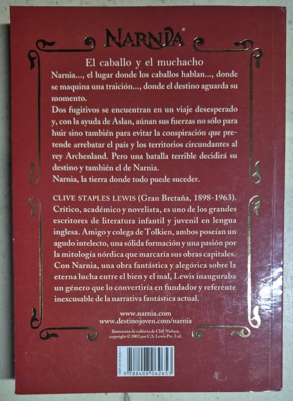 Las crónicas de Narnia El caballero y el muchacho