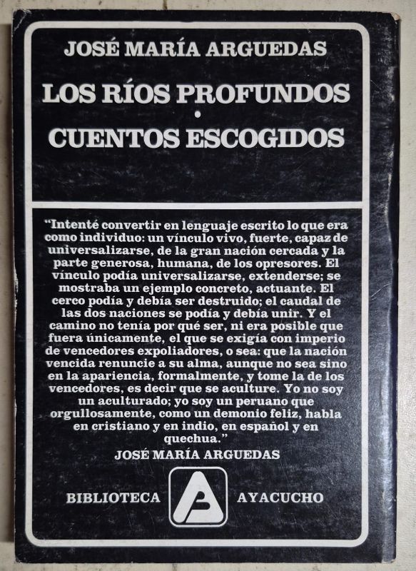 Los ríos profundos Cuentos escogidos