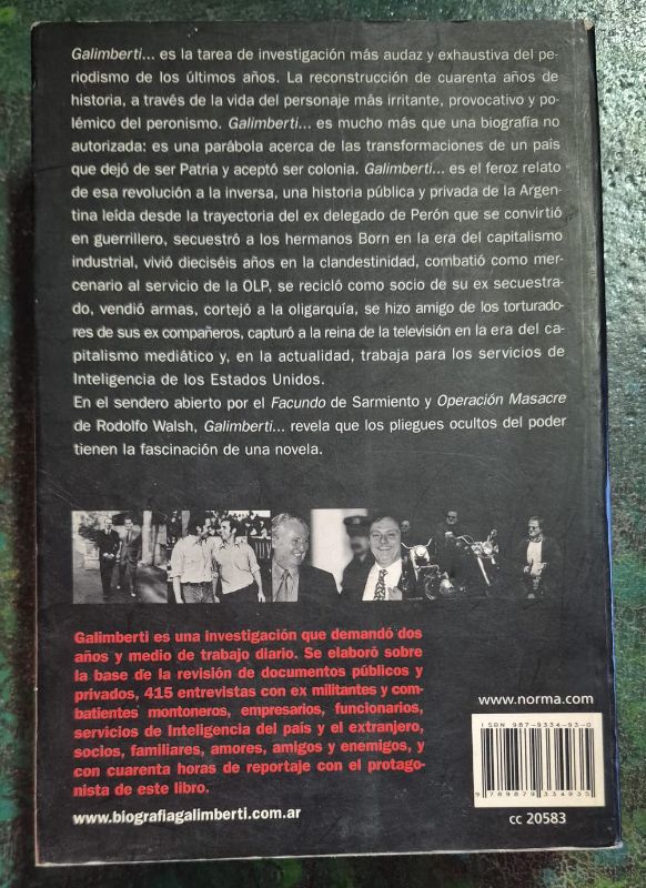 Galimberti de Perón a Susana de Montoneros a la CIA